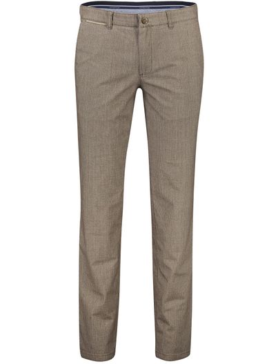 COM4 COM4 modern chino collection pantalon bruin katoen