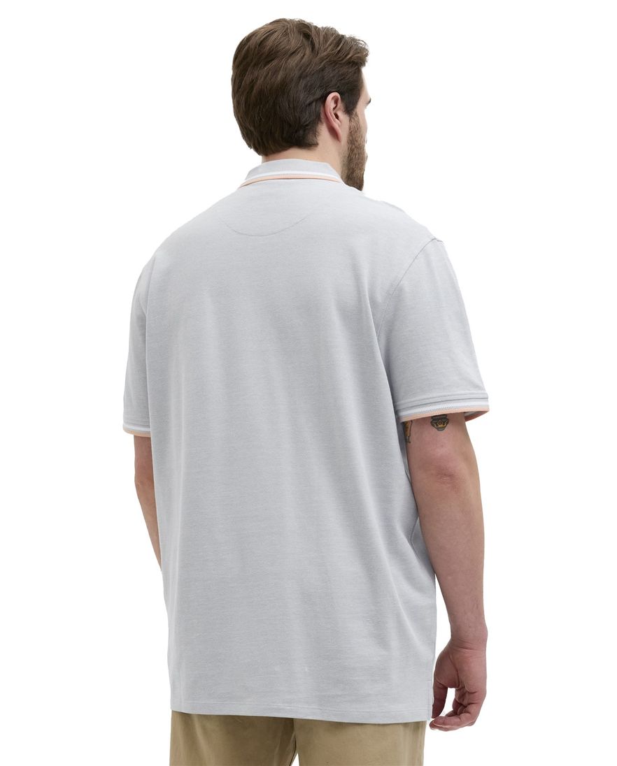 Jack & Jones polo grijs 3-knoops katoen