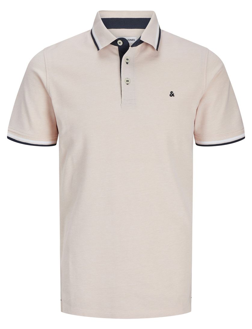 Jack & Jones roze polo 3-knoops