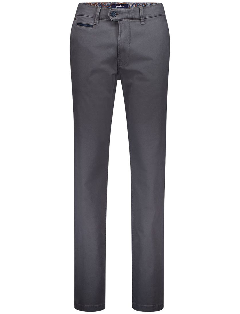 Gardeur Benny pantalon flatfront effen grijs
