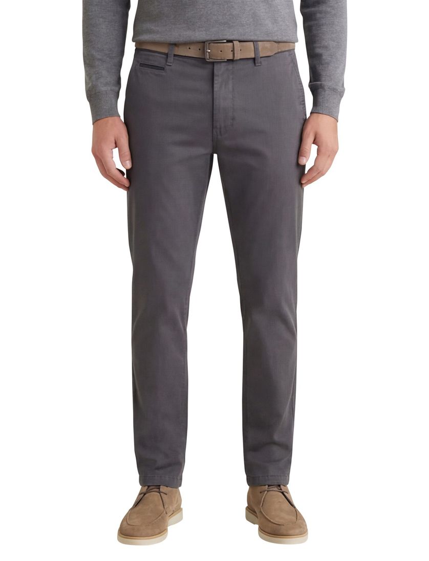 Gardeur Benny pantalon flatfront effen grijs