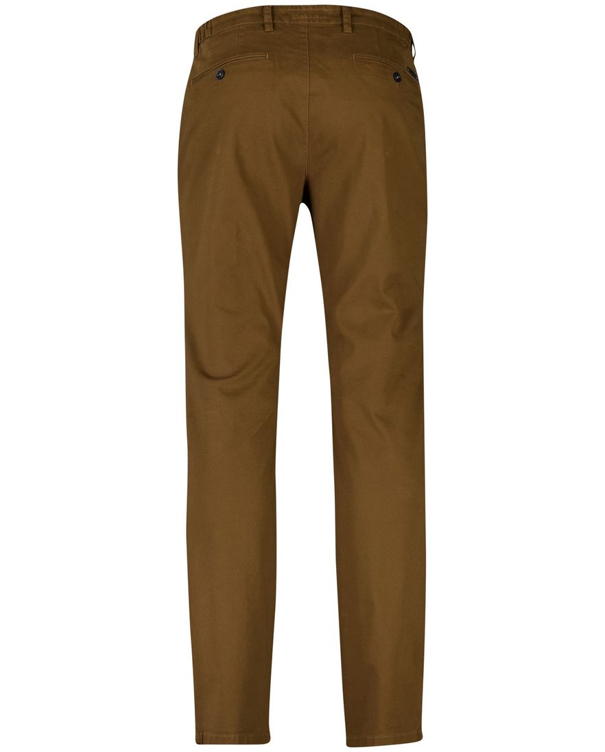 Gardeur broek bruin effen katoen