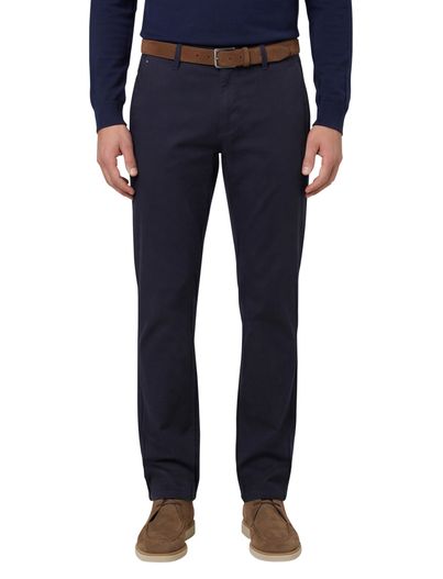 Gardeur Gardeur pantalon effen donkerblauw normale fit