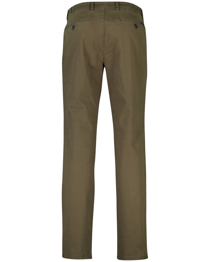 Gardeur pantalon effen groen normale fit