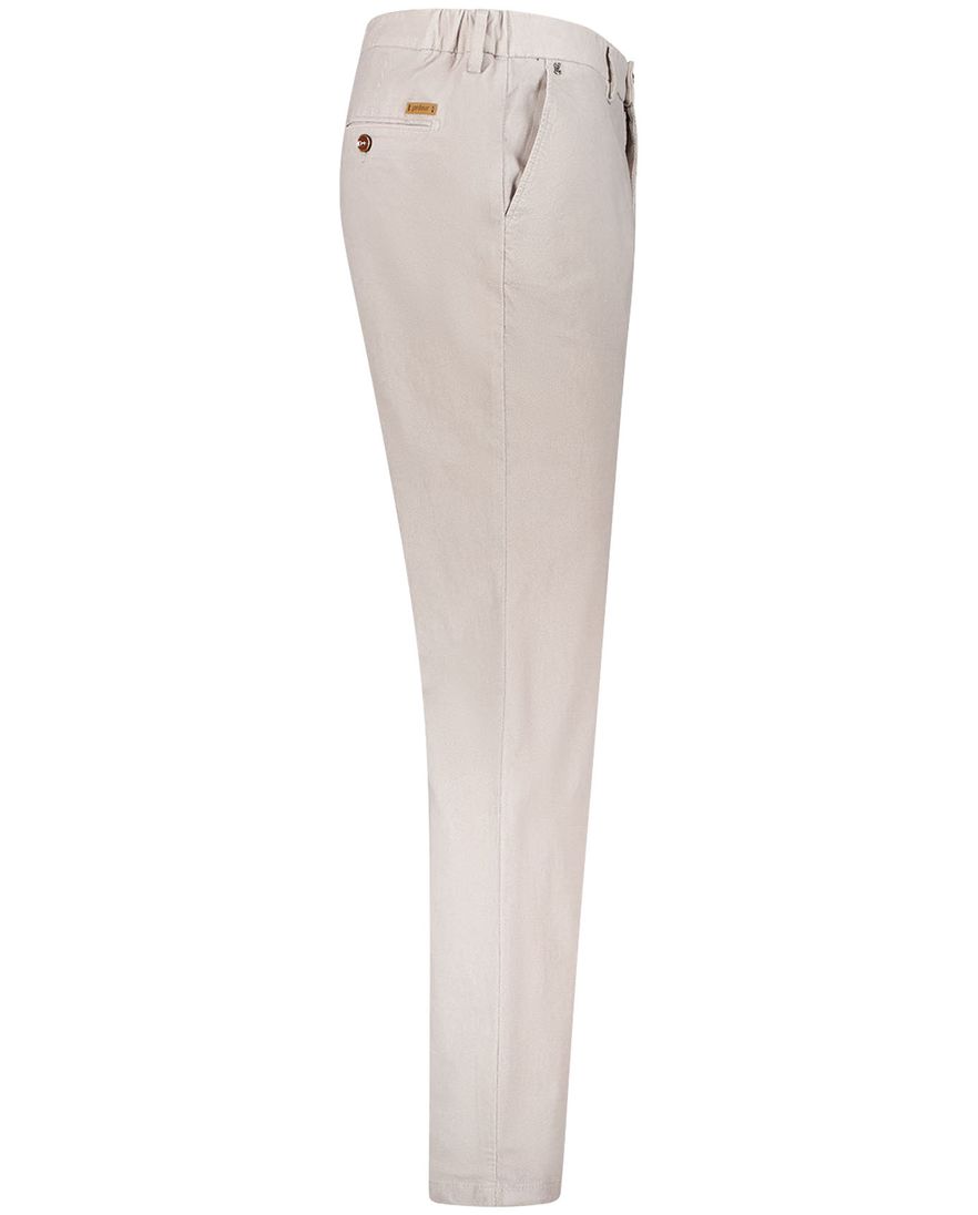 Gardeur pantalon beige effen normale fit