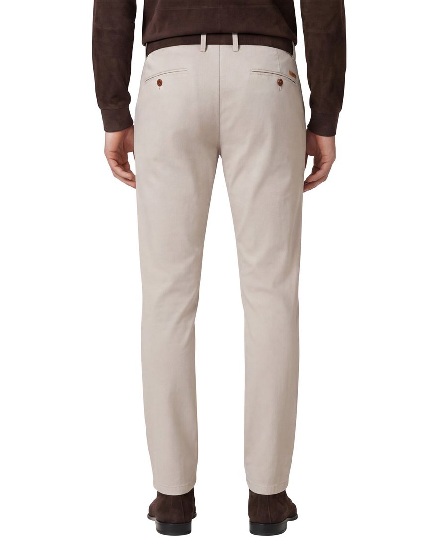 Gardeur pantalon beige effen normale fit