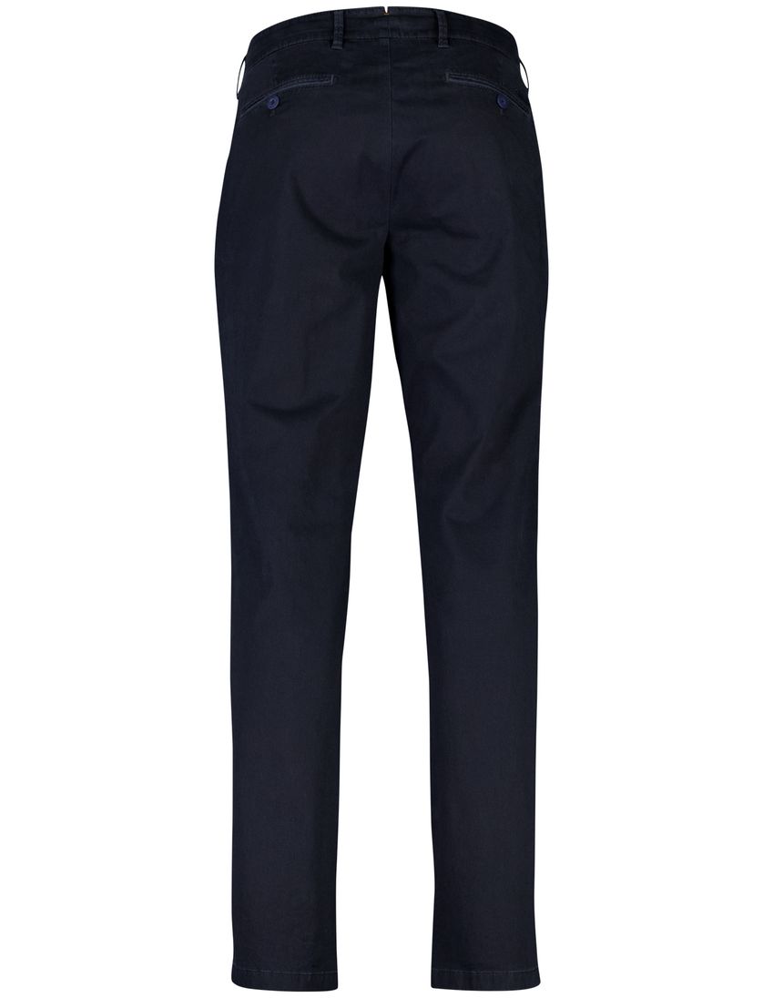 Eurex pantalon donkerblauw katoen normale fit effen