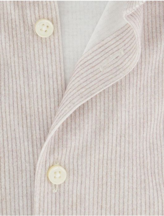 Desoto Jersey overhemd beige corduroy katoen