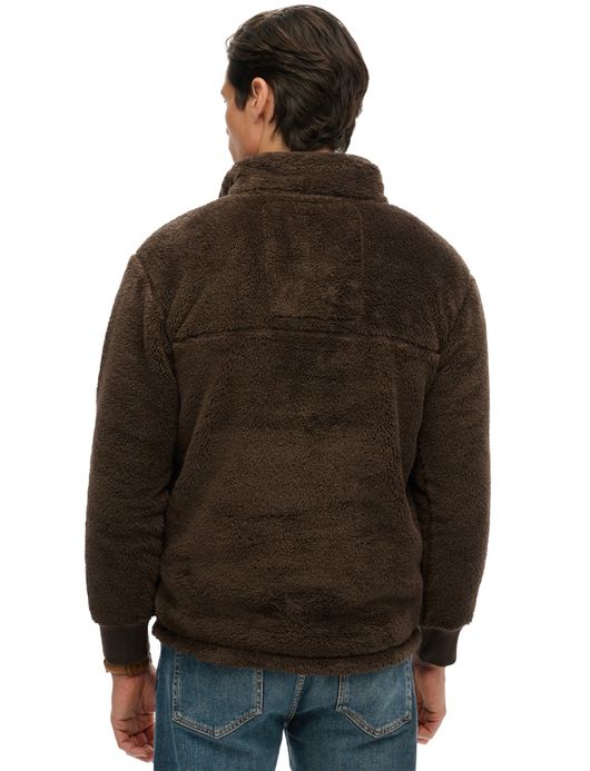 Superdry sweater fleece bruin