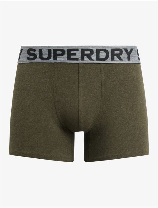 Superdry boxershorts 3-pack zwart grijs groen