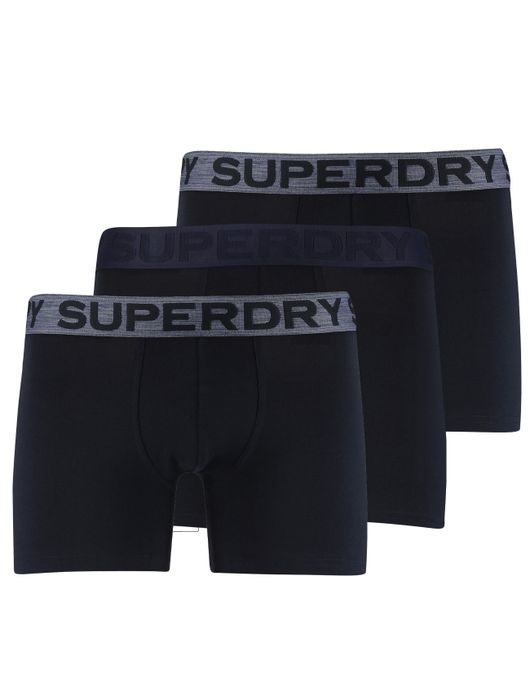 Superdry boxershorts 3-pack donkerblauw
