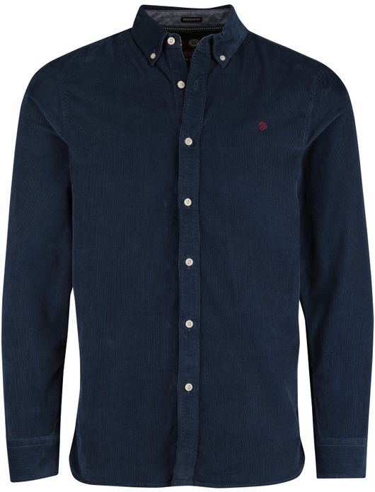 casual overhemd donkerblauw Superdry