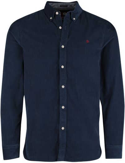 Superdry casual overhemd Superdry donkerblauw botton down