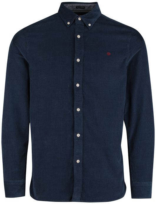 casual overhemd donkerblauw Superdry