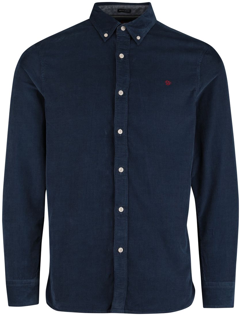 casual overhemd Superdry donkerblauw botton down