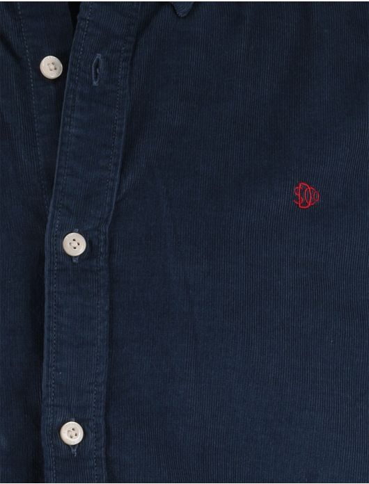 casual overhemd donkerblauw Superdry