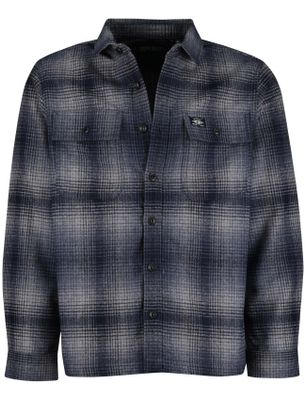 Superdry Superdry overshirt navy geprint wol