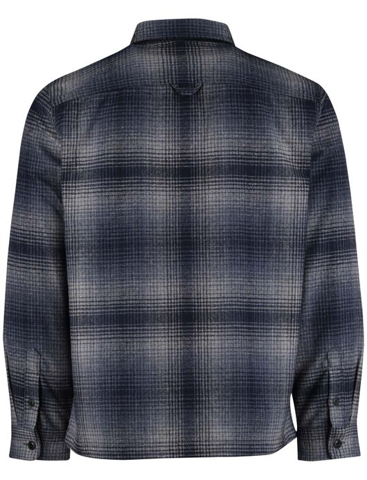 Superdry overshirt navy geprint polyester