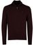 Tommy Hilfiger trui half zip bordeaux katoen gebreid