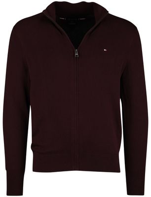 Tommy Hilfiger Tommy Hilfiger vest bordeaux katoen effen