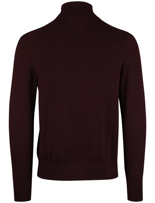 Tommy Hilfiger vest bordeaux katoen effen