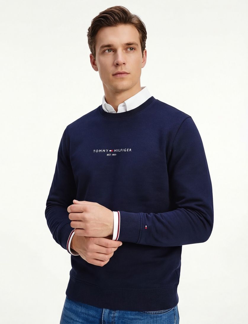 Tommy Hilfiger sweater donkerblauw