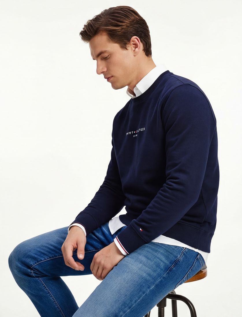 Tommy Hilfiger sweater donkerblauw