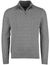 Tommy Hilfiger Half Zip grijs kabeltrui effen