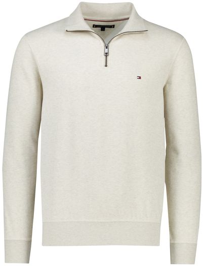 Tommy Hilfiger sweater Tommy Hilfiger creme gemeleerd katoen