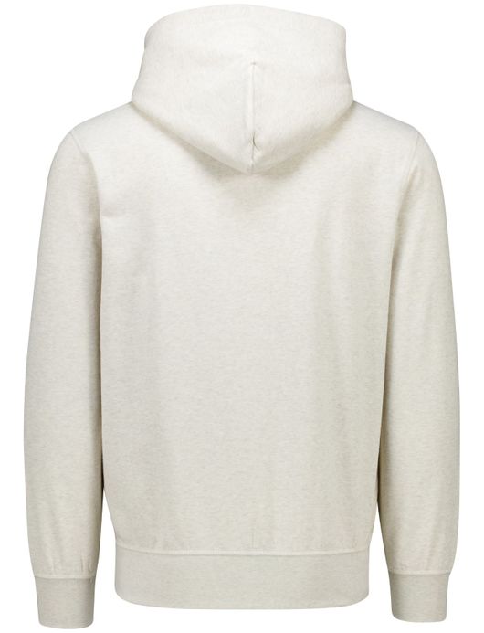 Tommy Hilfiger hoodie grijs effen normale fit katoen