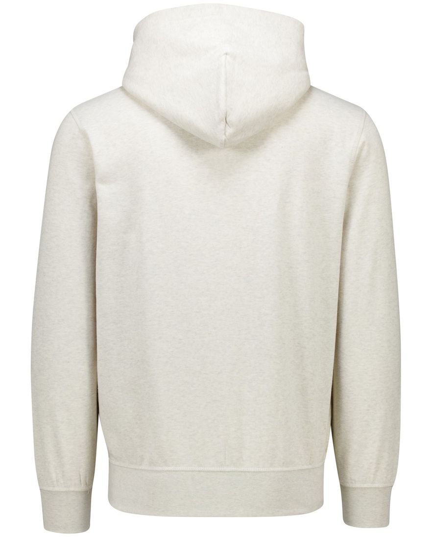 Tommy Hilfiger hoodie grijs effen normale fit katoen