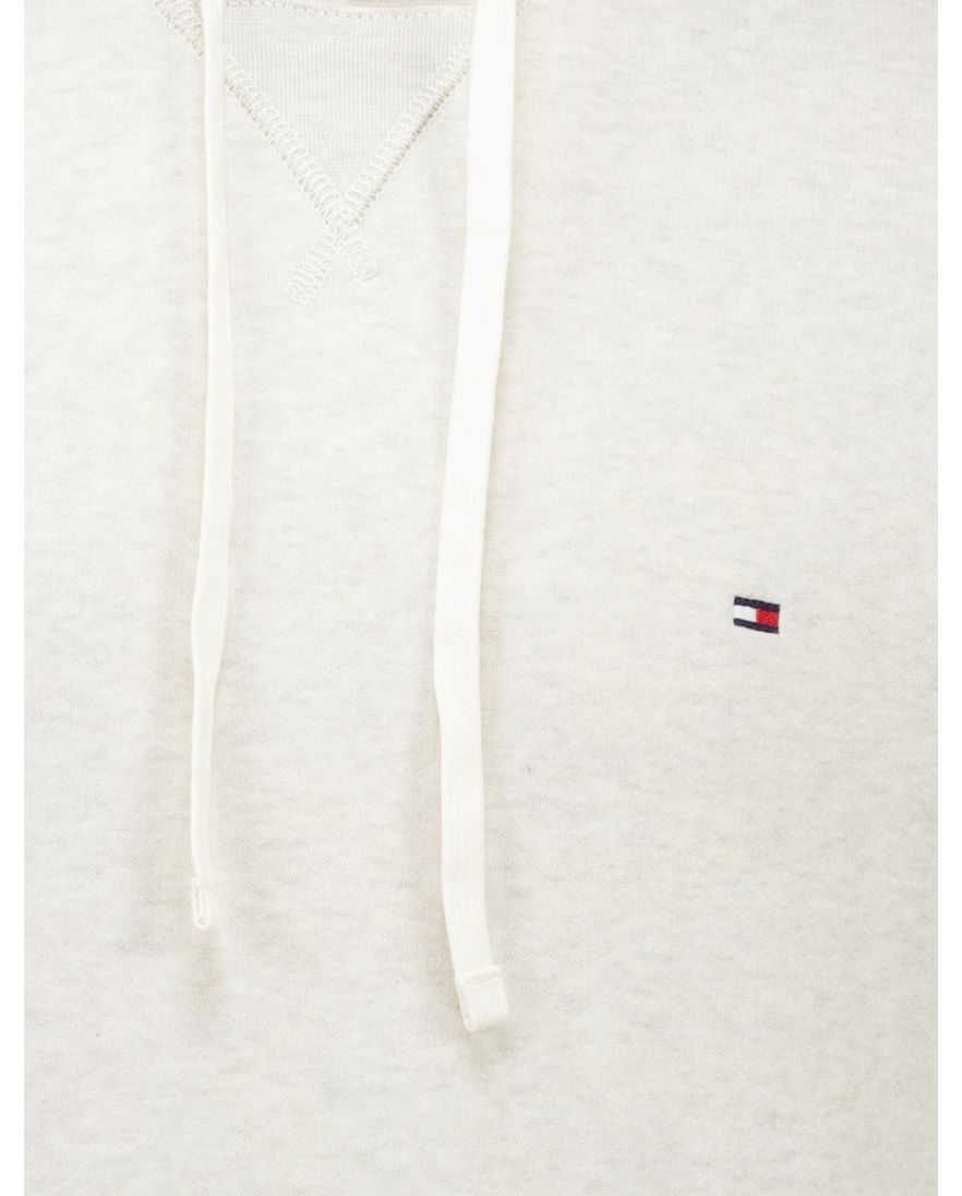 Tommy Hilfiger hoodie grijs effen normale fit katoen