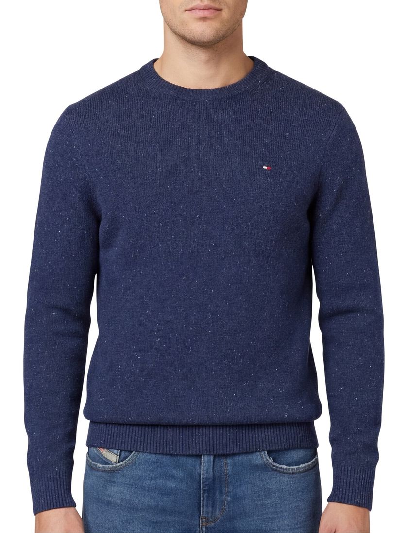 Tommy Hilfiger trui donkerblauw gebreid