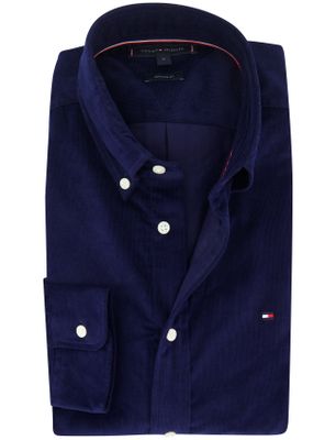 Tommy Hilfiger Tommy Hilfiger regular fit overhemd corduroy navy