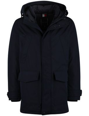 Tommy Hilfiger Tommy Hilfiger parka jas waterdicht donkerblauw normale fit
