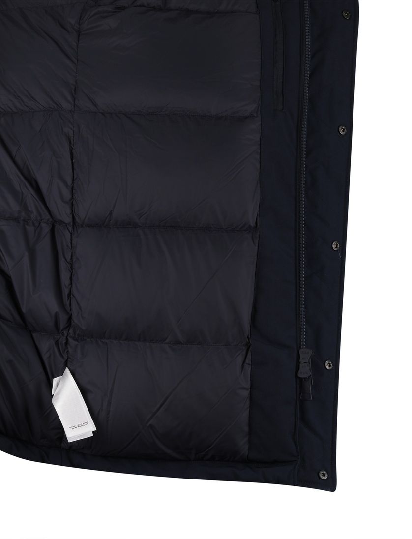 Tommy Hilfiger parka jas normale fit waterdicht donkerblauw