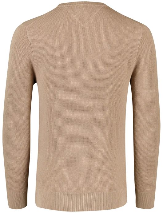 Tommy Hilfiger trui beige katoen gebreid