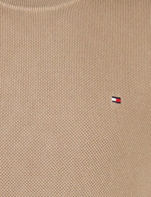 Tommy Hilfiger trui beige katoen gebreid