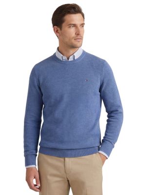 Tommy Hilfiger Tommy Hilfiger trui blauw effen