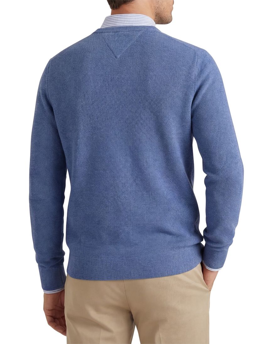 effen trui blauw Tommy hilfiger