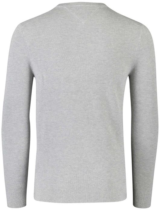 Tommy Hilfiger trui licht grijs katoen patroon