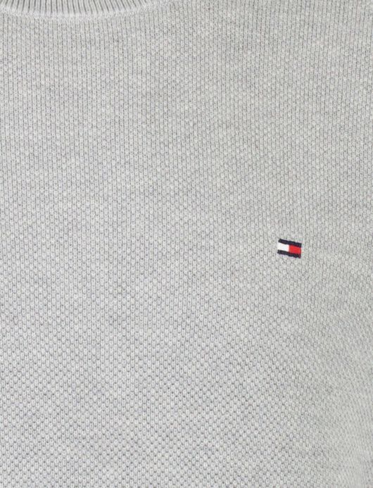 Tommy Hilfiger trui grijs effen