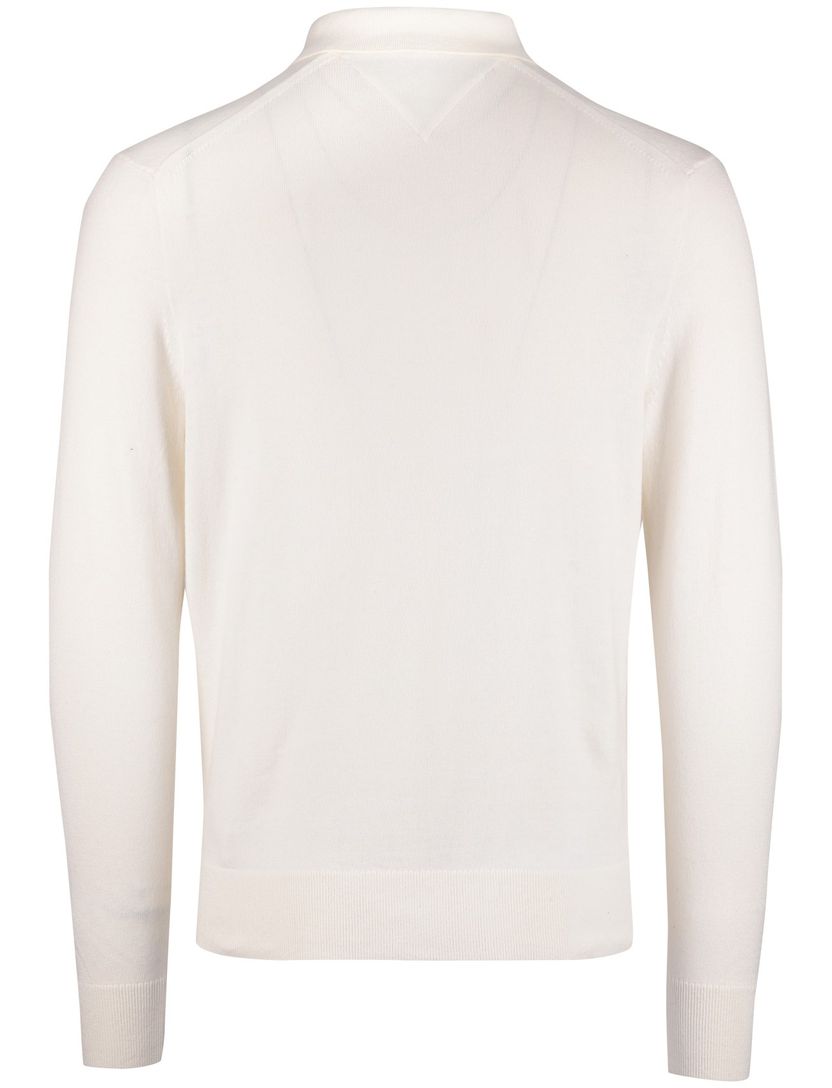 Tommy Hilfiger trui katoen normale fit effen beige