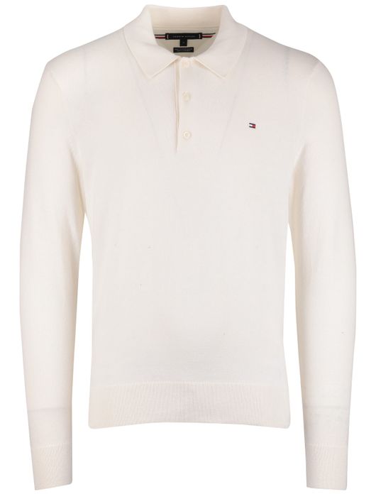 Tommy Hilfiger polo LM cotton blend cashmere beige