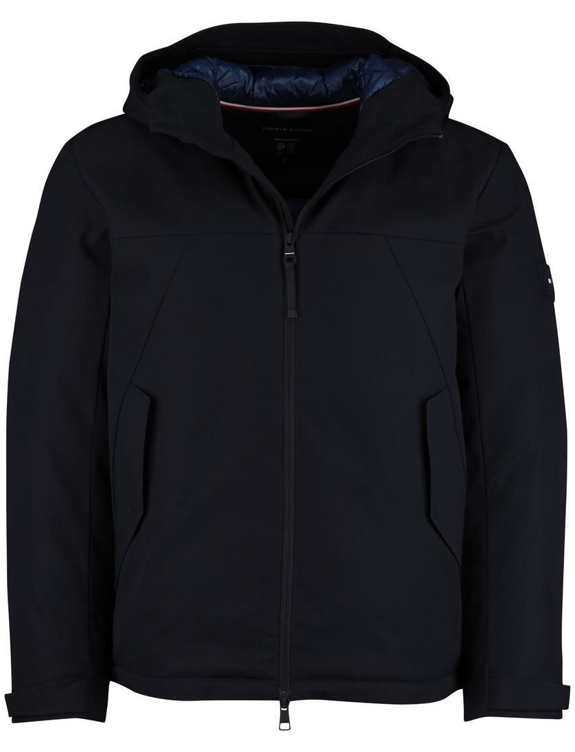Tommy Hilfiger Winterjas Donkerblauw kort polyester