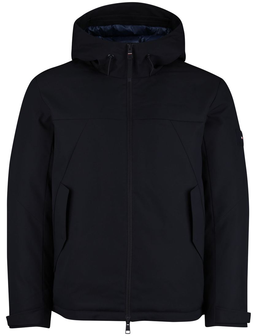 Tommy Hilfiger Winterjas Donkerblauw kort polyester