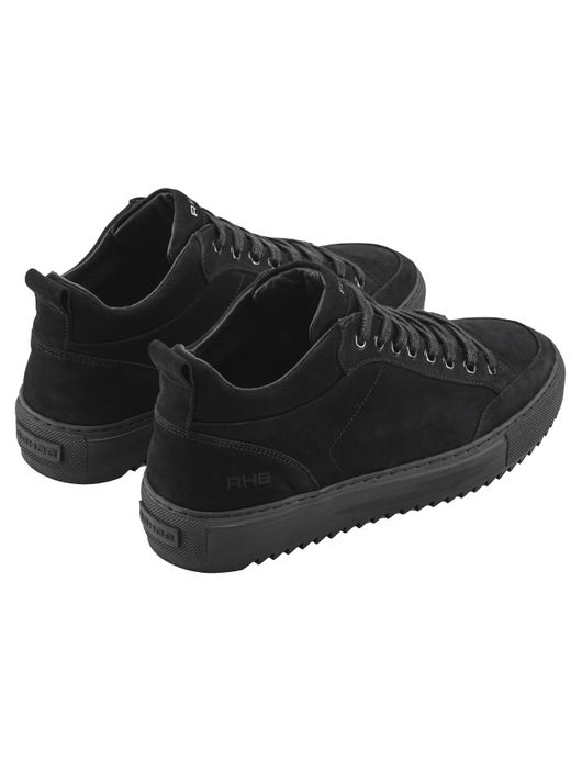 Rehab sneakers zwart leer