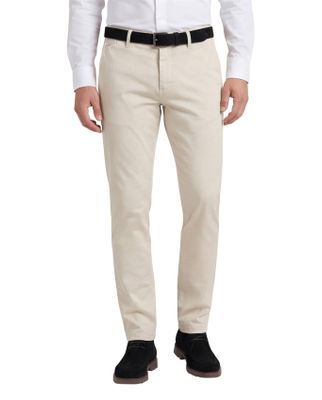 Replay katoenen Pantalon chino Replay Grover beige effen slim fit