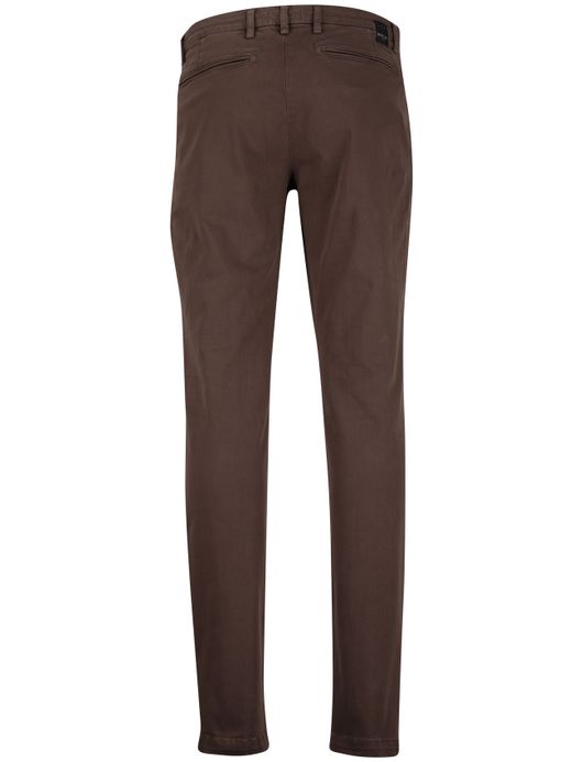 Replay Benn chino bruin katoen effen