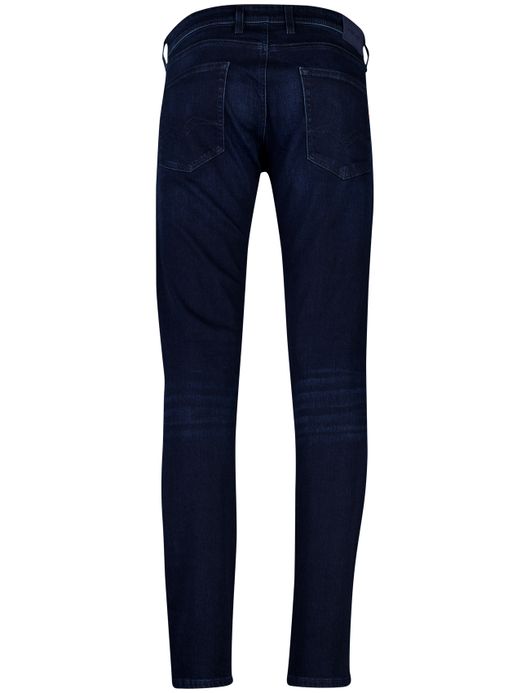 Replay Grover jeans donkerblauw effen denim normale fit